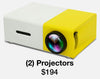(2) Mini Digital Movie Projectors